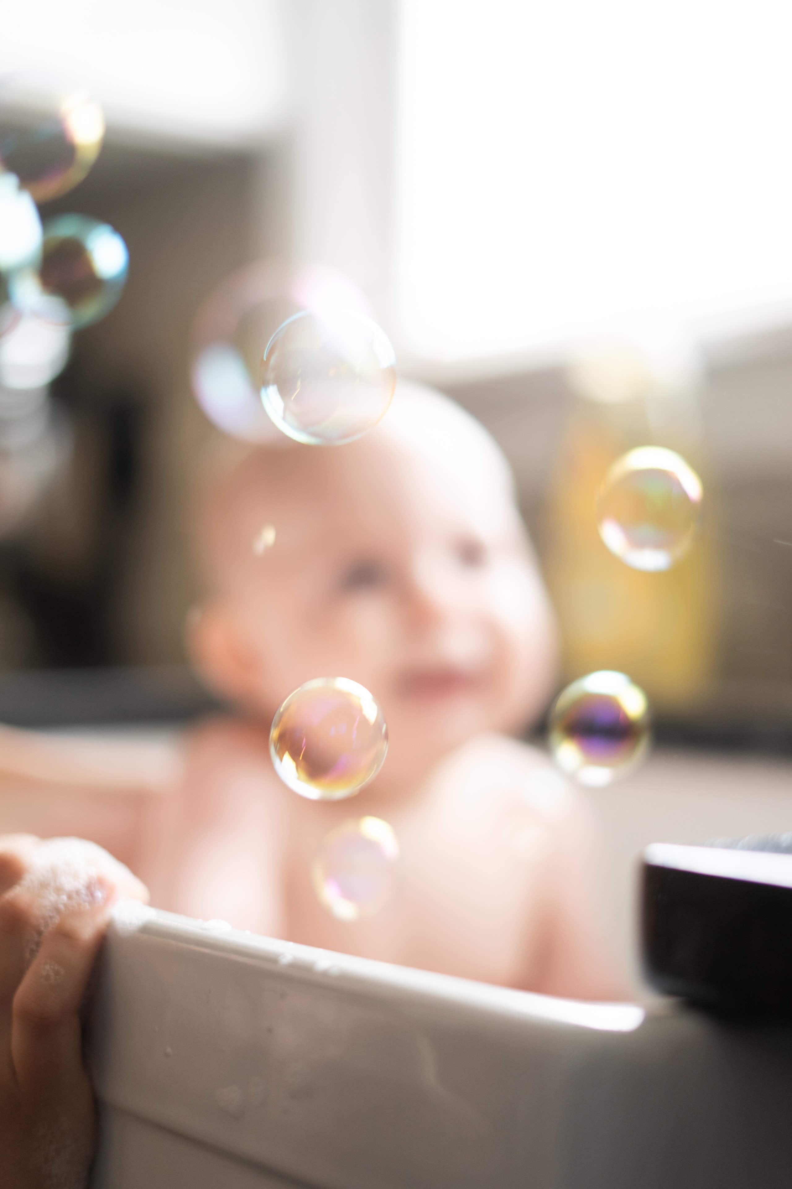Baby milestone portrait
